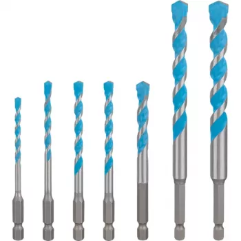 Bohrer-Set Bosch Expert HEX-9, 7-teilig, Größen 4–12 mm, HEX-9-Schaft
