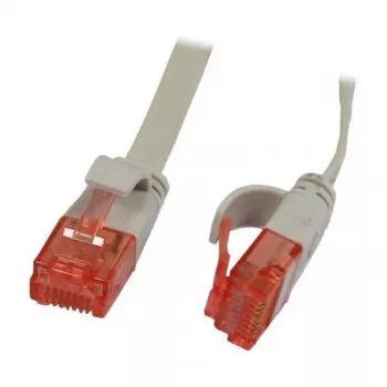 Patchkabel RJ45 - CAT6 250 MHz - 7,5 m grau - UTP (U/UTP) - PVC - flach - Synergy 21