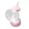 Elektrische Milchpumpe neno Bella Twin – elektronisch, 150 ml Flaschen, 6 Stimulations- / 9 Saugstufen, USB Li‑Ionen‑Akku, rosa/transparent