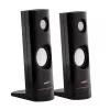 Kabelgebundener 2-Wege-PC-Lautsprecher Audiocore AC860, 2.0 Kanäle, 4 W RMS, USB-Stromversorgung, 3,5 mm Eingang, schwarz