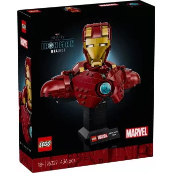 LEGO Konstruktionsset Marvel Super Heroes Iron Man MK4 3D-Modell, 436 Teile, enthält 1 Minifigur, für 18+