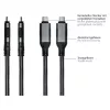 Good Connections Ethernet-Kabel USB-C RJ45, Anthrazit, 0,5 m