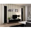 Cama geschlossen Schrank VIGO '180' 180/40/30 weiß/schwarz glänzend