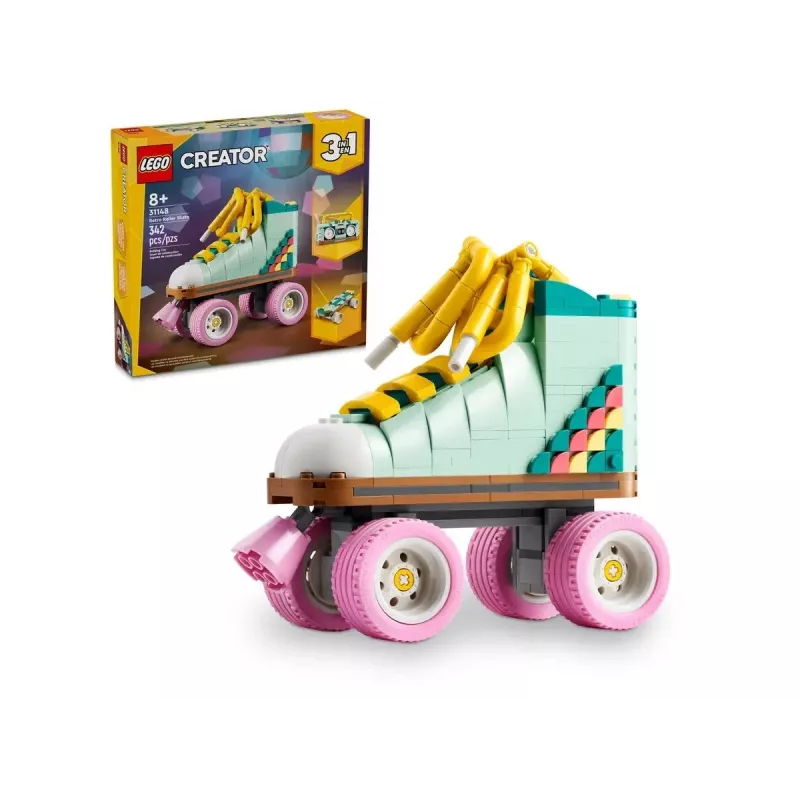 LEGO Creator baubare Retro-Rollschuhe Set 31148 2-in-1-Modell, 342 Teile, 140×160×70 mm