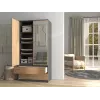 Topeshop SZAFA MALWA AN/AR L bedroom wardrobe/closet 5 shelves 2 Tür(s)