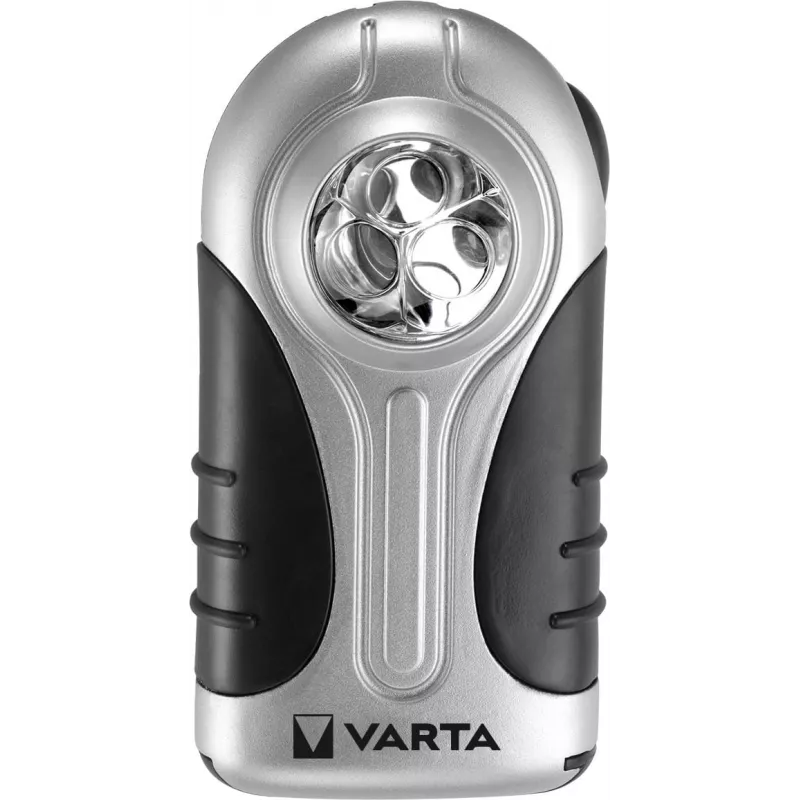 Handlampe Varta 16647 Schwarz Silber