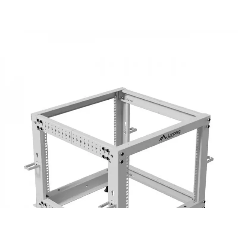 Rack 19 9U 600x600-1100 verstellbar grau