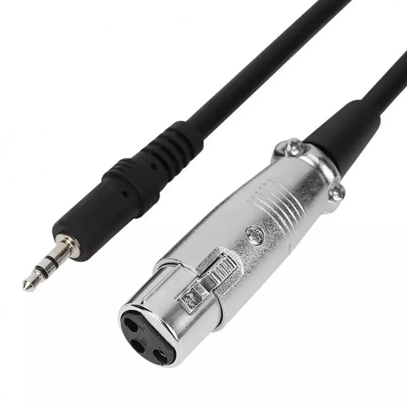 Kabelgebundenes PC-Mikrofon MEDIA-TECH MT397K mit XLR-Eingang, Tischständer, 2,4 m Kabel, 20–20000 Hz, -32 dB Empfindlichkeit