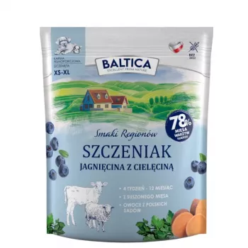 BALTICA regional flavours Junior Lamm mit Kalb - Trockenfutter für Hunde - 1kg