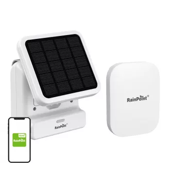 RainPoint smartes Solar-Wasserpumpen-Kit HTP115FR mit HWG023WBRF Gateway und App für Gartenbewässerung