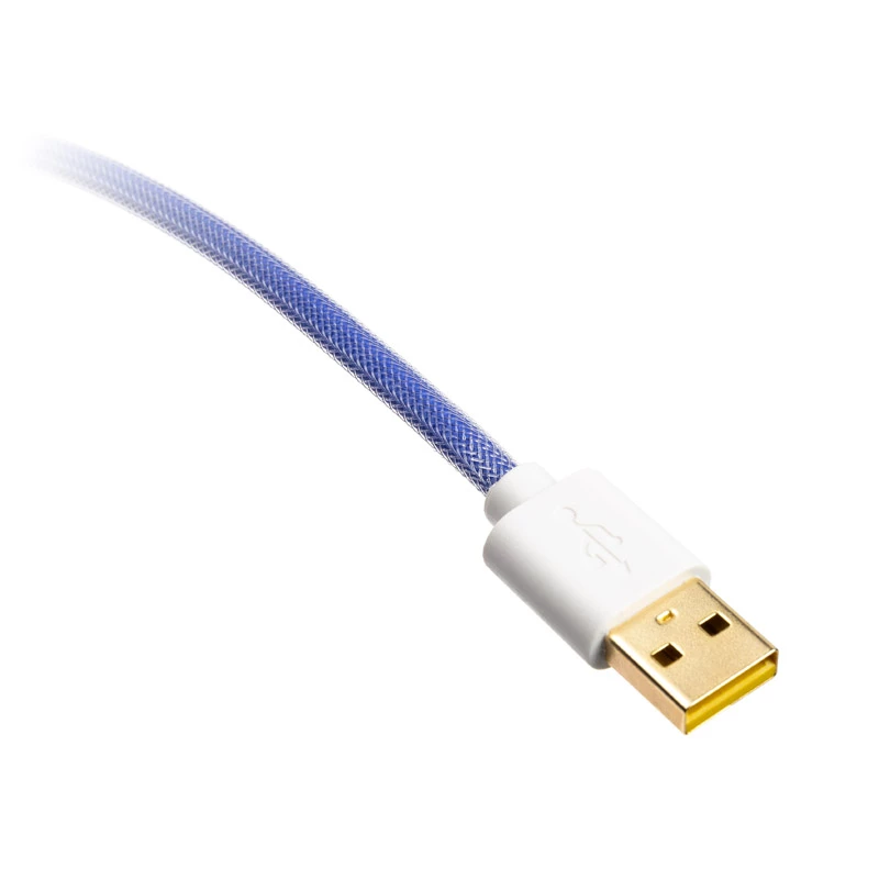 Ducky Premicord Afterglow Spiralkabel, USB Type-C auf Type-A - 1,8 m