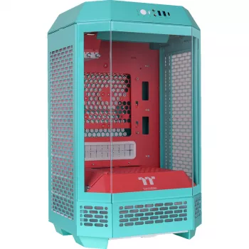 The Tower 250, Tower-Gehäuse mint/beere, Tempered Glass