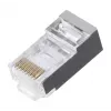 LANBERG RJ-45-Steckverbinder PLS-5000EZ, Cat5e, F/UTP (FTP), Grau, 100 Stück