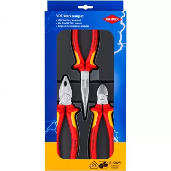 Knipex 00 20 12 Mechaniker-Werkzeugsatz 3 Werkzeuge