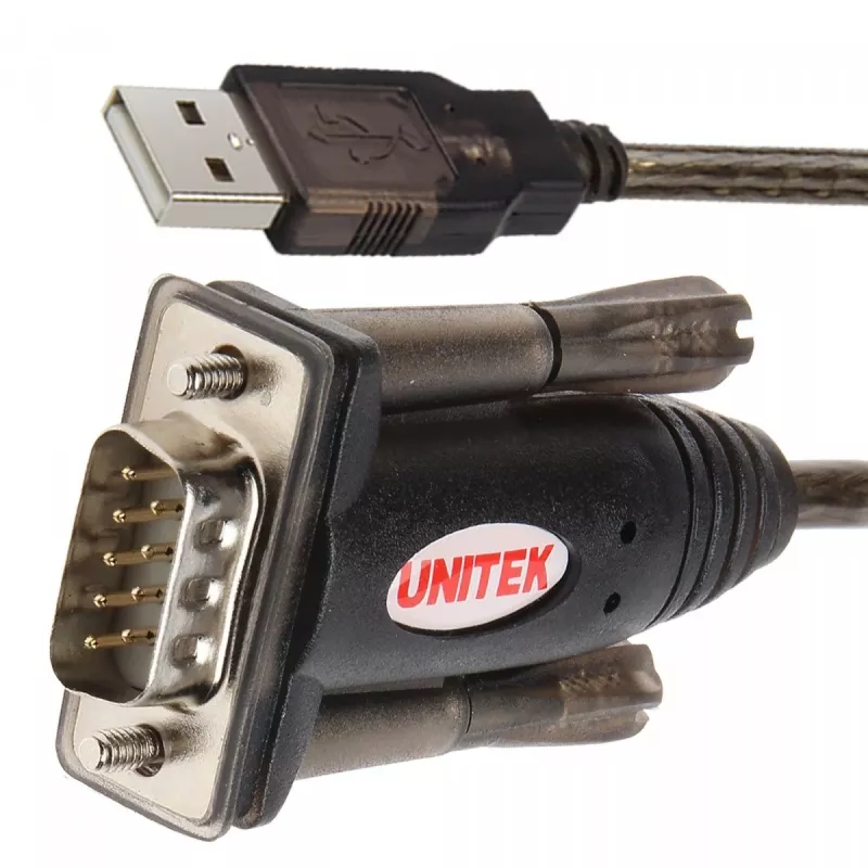 UNITEK Y-105 serielles Kabel Schwarz 1,5 m USB Typ-A DB-9