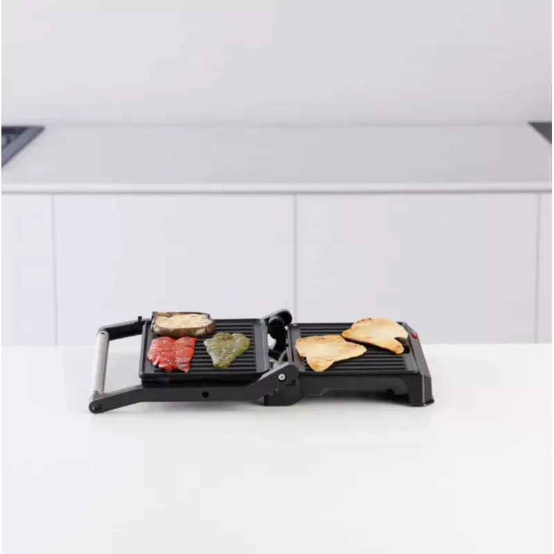 Kontaktgrill Taurus MYGRILL LEGEND 1000W, Edelstahl/ schwarz, Kochfläche 230×145 mm