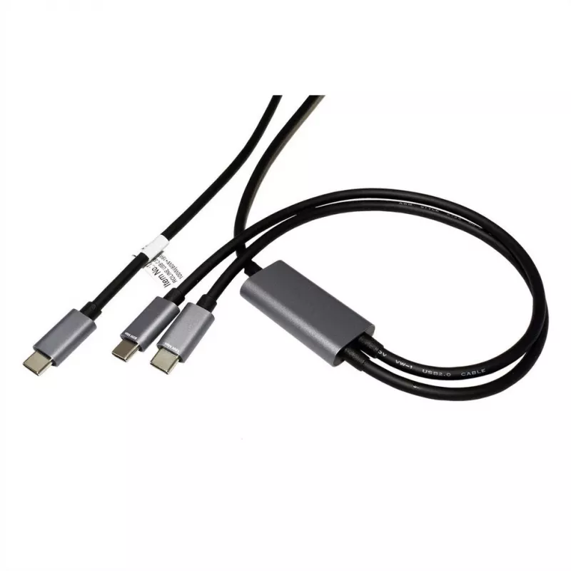 ROLINE - USB-Kabel - 24-pol USB-C (M) auf 24-pol USB-C (M) - USB 2.0 - 1,85 m - USB-Stromversorgung (100 W) - Schwarz (11.02.8308)