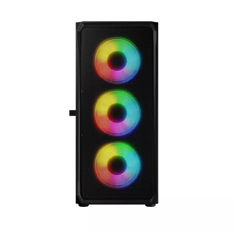 LOGIC CONCEPT Portos ARGB ATX Mid-Tower-Gehäuse, schwarz