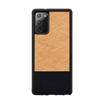 Smartphone-Hülle Man and Wood Galaxy Note 20 Fischgrät Nero Schwarz