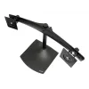 Ergotron DS100 – Standfuß – horizontal – für 2 LCD-Displays – Aluminium, Stahl – Schwarz – Bildschirmgröße: bis 61 cm (bis 24 Zoll)