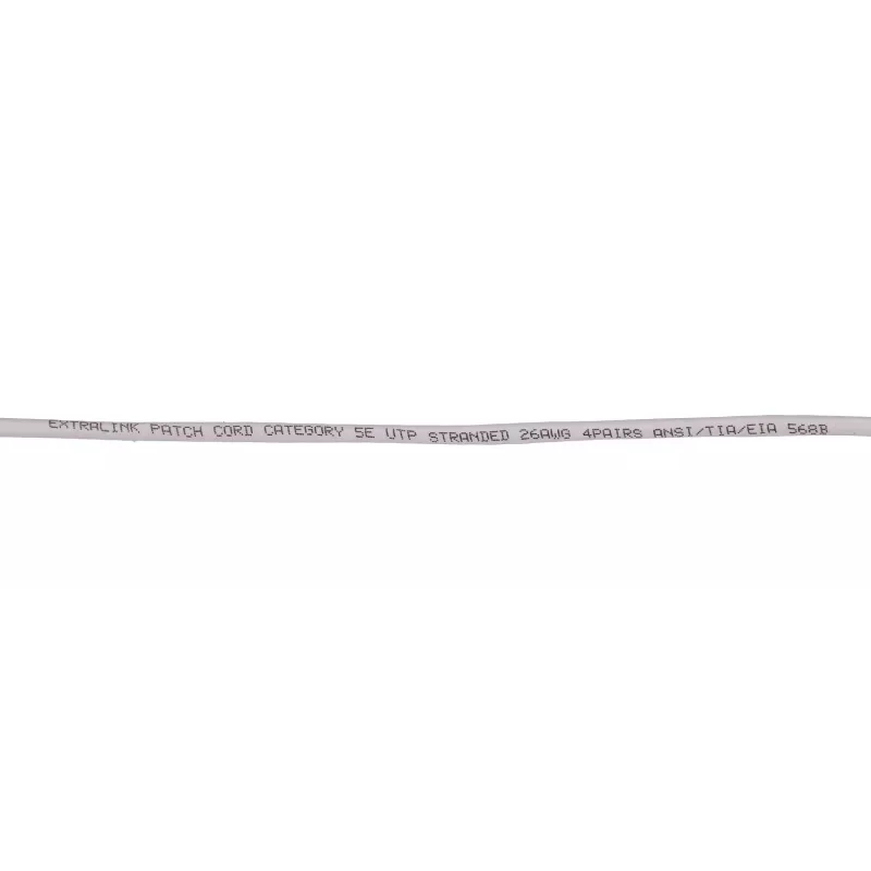 Ethernet-Patchkabel Extralink Cat 5e UTP, 10 m, RJ-45–RJ-45, grau