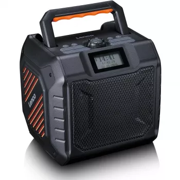 Tragbares Digitalradio Lenco ODR-160GY Grau FM/AM mit digitalem Tuner und kompaktem Design