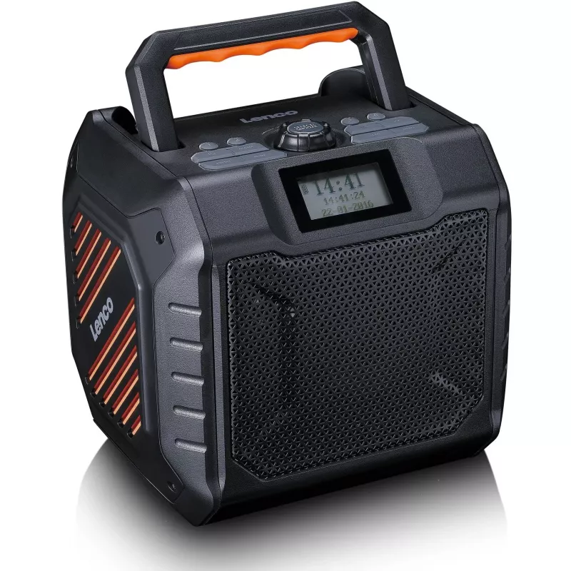 Tragbares Digitalradio Lenco ODR-160GY Grau FM/AM mit digitalem Tuner und kompaktem Design