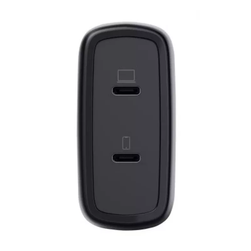 Ladegerät Trust Maxo 65W 2-Port USB-C GaN Ladegerät Schnellladen Schwarz