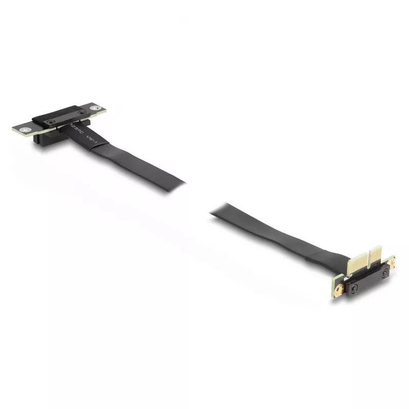 DeLOCK Riser-Karte PCI Express x1 Stecker 90° abgewinkelt auf x1-Steckplatz 90° abgewinkelt mit Kabel 60 cm