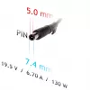 Netzteil Akyga AK-ND-57 für Laptops 19,5 V 130 W 6,7 A, Eingang 100–250 V, für den Innenbereich, schwarz