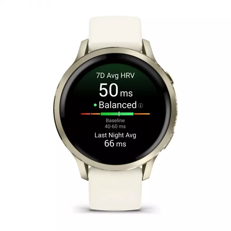 Smartwatch GARMIN Venu 4, 41 mm gold case, 1.2 inch AMOLED 390×390, GPS, Wi‑Fi, 5 ATM, 10-day battery