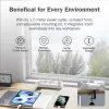 Mehrfachsteckdose DIGITUS 3-fach mit 2×USB-A und 1×USB-C, 3 AC-Steckdosen Typ E/F, 1,5 m Kabel, weiß