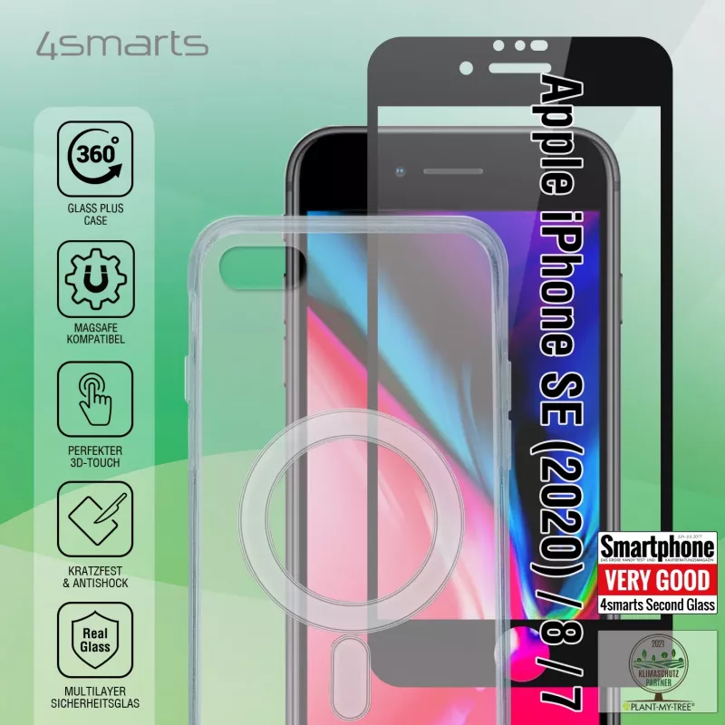 Handyhülle 4smarts 360° Starter Set 11,9 cm Transparent