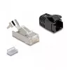 DeLOCK RJ45 Modularstecker Cat.8.1 25 Stück Set mit Zugentlastung