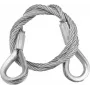 Stahlseil EUROLITE 600 x 3 mm silber mit Kausch, Modell 5801048F