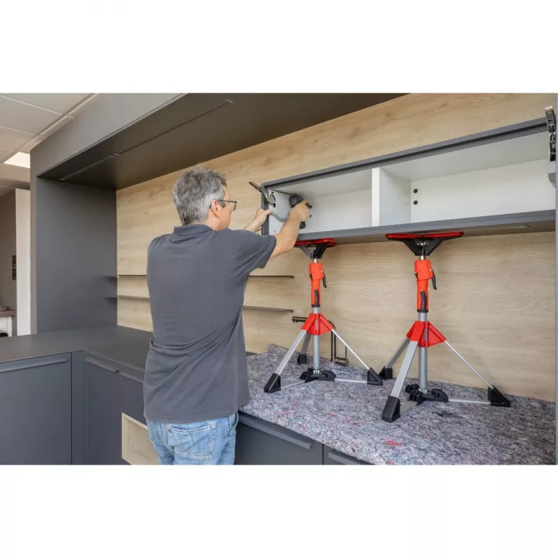 Decken- und Montagestütze Bessey STE90 verstellbar 575–910 mm mit Pumphebel