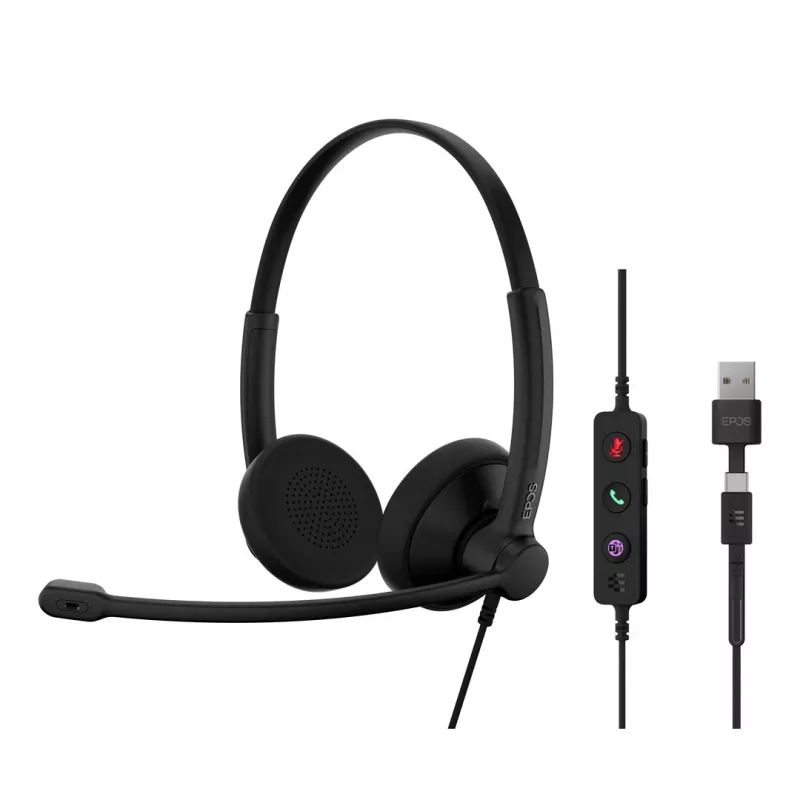 Headset EPOS IMPACT 100 UC Stereo USB-C+A Kabelgebunden Leichtgewichtig Komfortabel