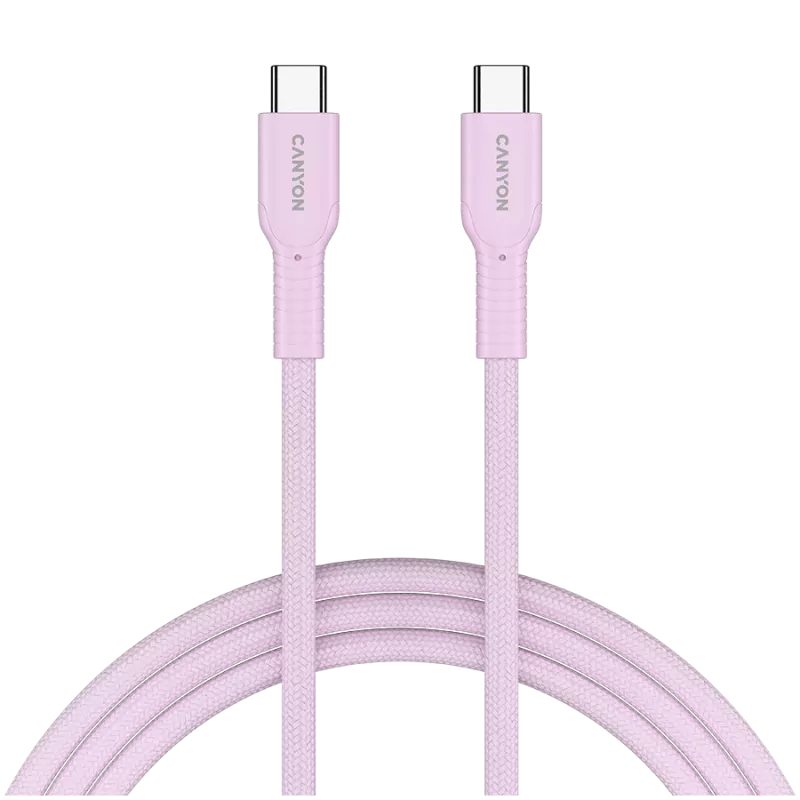 CANYON Kabel OnWire 60CL C-C 60W COLOR Geflochten 1m Pink