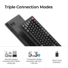 Mechanische Tastatur Keychron V3 Ultra 8K – Kabel & Bluetooth, QWERTY, RGB, Schwarz