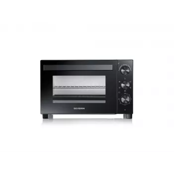 Mini-Backofen SEVERIN TO 2075 — 30 L Kapazität, 1600 W, freistehend, schwarz, Grillfunktion