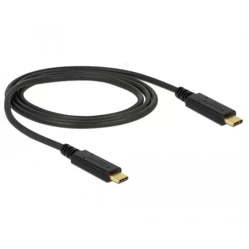 USB-Kabel DeLOCK 85531 USB 3.2 Gen 2 1m USB C Schwarz