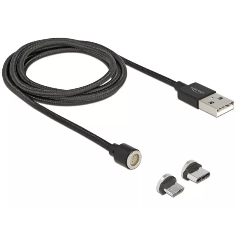 USB-Kabel DeLOCK 85723 USB 2.0 1,1 m USB A USB C/Micro-USB B Schwarz