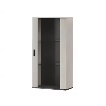 Wandschrank cama meble S2 SOHO 60x29x112 cm — cashmere/schwarz