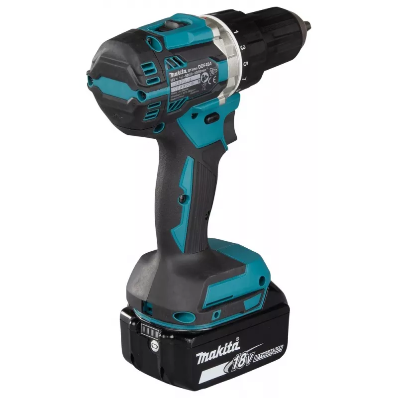 Makita DDF484RFJ Bohrmaschine 2000 RPM 1.8 kg Schwarz, Blau