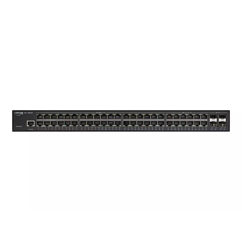 LANCOM GS-3652X Managed L3 2.5G Ethernet (100/1000/2500) 1U Schwarz