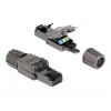 Netzwerkkabel DeLOCK RJ45 Stecker Cat.8.1 STP werkzeugfrei Schwarz