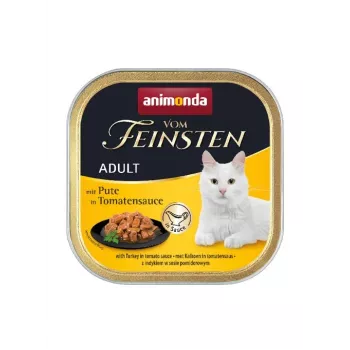 Animonda Vom Feinsten Truthahn in Tomatensauce, 100 g Schale, getreidefrei, ausgewachsen