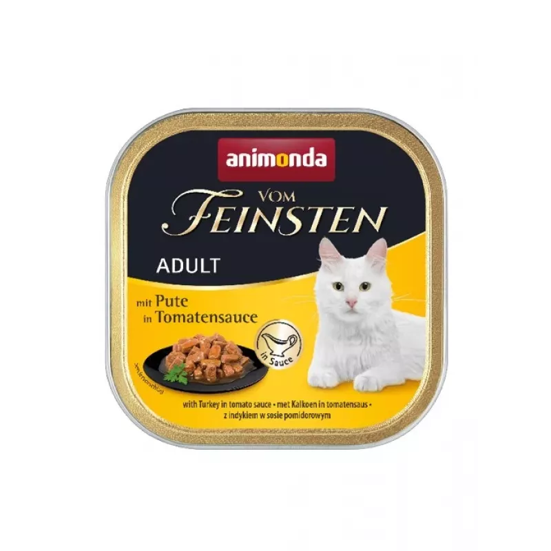 Animonda Vom Feinsten Truthahn in Tomatensauce, 100 g Schale, getreidefrei, ausgewachsen