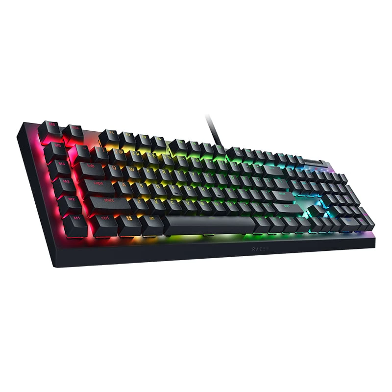 Razer BlackWidow V4 X Mechanische Gaming-Tastatur, Gelbe Schalter, US-Layout, Kabelgebunden, Schwarz