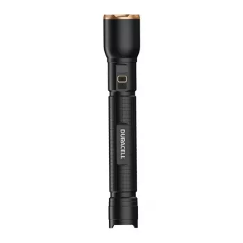 Taschenlampe Duracell DF6000R Geschenkbox — handgehaltene wiederaufladbare Taschenlampe, schwarz